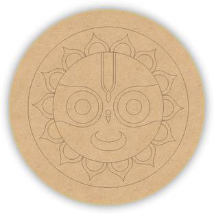 न क्राफ्ट Lord Jagannath Pre Marked Wooden MDF Boards Art and Craft DIY Work