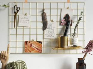 PIKIFY Steel Grid Photo Frame for Wall Clip Holder, Multi Functional Creative Mesh Grid