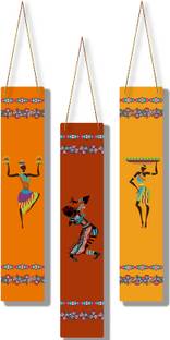 PVL Dancing Women Designer Stylish Trendy wall hanger for Home Décor, Set of 3