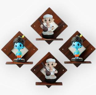 Unnati times Square wall hanging Wall Shelf (Number of Shelves - 4)