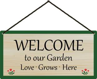 Expleasia Welcome Wall Hanging Wooden Art Decoration Item for Home Decoration|Gift Items