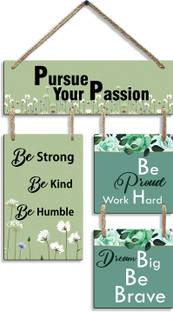 Suveharts Motivation Quote Wooden Wall Hangings | Home Decoration Items - 4-0037