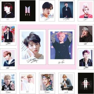 BAASC BTS 2022 Signature Photocards,16Pcs Album Collection for Kpop & BTS Fan (3"x4")