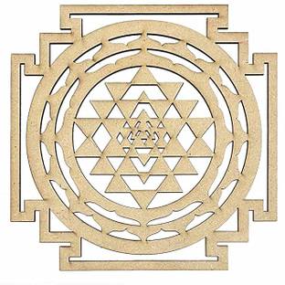 Craft Shop MDF Shriyantra Cutout Base for DIY | for Decorations