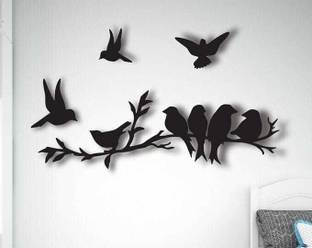 IRIS Decore BIRD MDF Plaque Cutout Ready to Hang Home Office Decor Wall Art