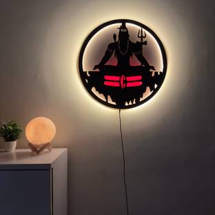 The Gifting Kingdom Mahadev Shiv Ji LED Wall Decor Light