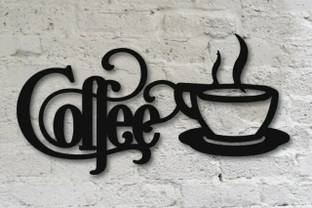 Millions Gift Coffee Cup Cafe Wall Decoration Wooden Cutout Quote Home Kitchen Decor