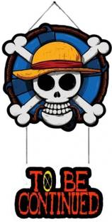 Klassie Stores Anime Design Wall/Door Hanging Straw Hat Pirate Door Plaque with Chain For Home