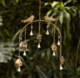 SMART SHOPPEE Windchime Wall Hanging Wall ArtWall Decor Diwali Decor Birds&Houses