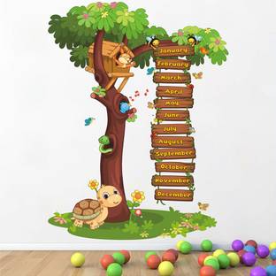 WALLPIK Fun - Play - Months - Of Year - School - Kids - Learning - Wallsticker - WP326