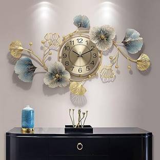 Infinity Art Collection Metal Wall Clock For Living Room - Metal Decorative