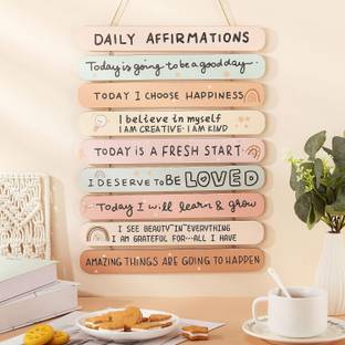 Angel Infinite Motivation Quote Wooden Wall Hangings Home Decoration Inspiration Items for Wall