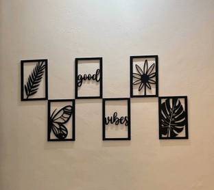 A3 BOX Wooden Wall Decor Hangings Living Room, Bedroom, Kitchen, Office Pack of 6