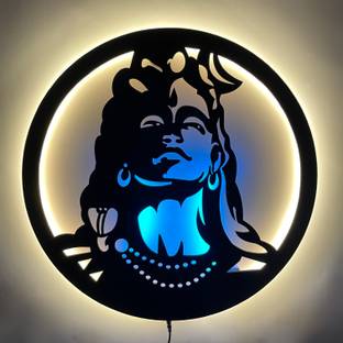 The Gifting Kingdom Adiyogi Neelkanth Shiv ji Led Wall Decor Light
