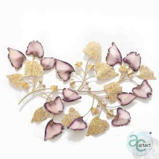 artact Wall Art Branch of Ginkgo leaves (Gradient Purple)