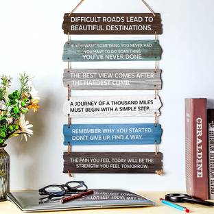 shri kanth art Inspirational Wooden Wall Hanger for Home Decor|Office|Wall Decoration