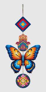 Craftzo EVIL EYE / Butterfly Wall Hanging For Living Room /Bed Room / Wall Decor