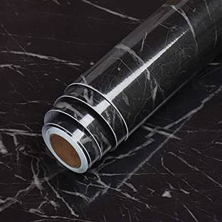 CP ICONIC Marble Self Adhesive Paper Black for Furniture Decorative Matte Granite Cover