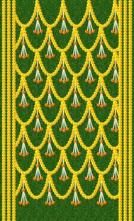 CLASSYPRINT Marigold Flower Design Backdrop Curtain for Decoration