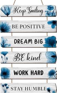 Proxoto Inspirational Quotes Wooden Wall Hanging For Home Decoration