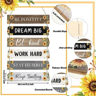 Angel Infinite Motivational Quotes Wooden Wall Hanger for Home Decor|Office|Wall Decoration