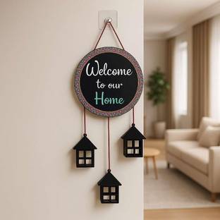 DECORDYNAMIC Wall Hanging for Home Décor- Handcrafted Welcome To Home Wall Art for House,Hall