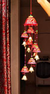 SHIV COLLECTION Beautiful Handmade Rajasthani Door Hanging Decorative Showpiece Wind chimes