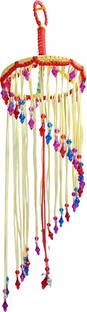 UVV Wall decor handmade Jhumar made with macrame _Cream color_41
