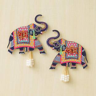 Pride Kraft Diwali Puja Subh Labh Sticker for Door Entrance , Puja Mandir Decor Items