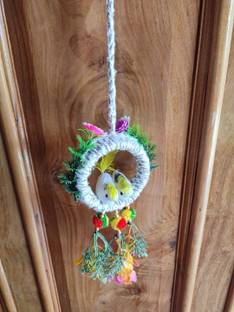 HUBBER Home & Office Decoration Artificial hanging Birds Set Of 2