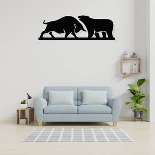 Artrooms Bull And Bear Metal Wall Art - Wall Decoration