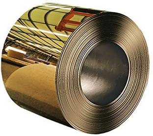 STEELARTCRAFT Golden Chrome Stainless Steel Mirror Strip PVD Coated Pack of 2