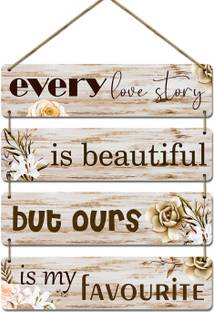 KOTART Wall Art Wooden Wall Hanging Love Quotes for Room Decoration Items