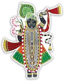 Craft Shop Pichwai Shrinathji MDF Cutout Design for Decorations Pack of 6