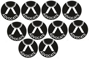 Bharat Secure Web Advocate Sticker (Black, Medium) - Pack of 10 Pieces Pack of 10
