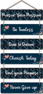Fabaura Positive Quote Decorative Wooden Wall Hanging for Home Decor Item (WH_3246N-F)