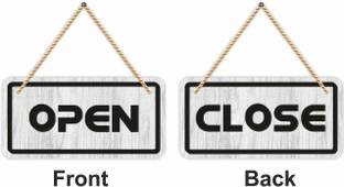 KREEPO Double Sided MDF Open Close Sign Board for Business Purpose Wall Decoration_kr13