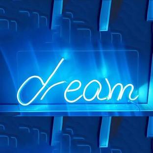SIFTY COLLECTIONS Dream Lights or Neon Sign Lights for Living Room Decoration 8x18inc