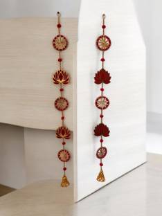 VIBHSA Wall Hanging Toran for Mandir Diwali Decoration Pack of 2