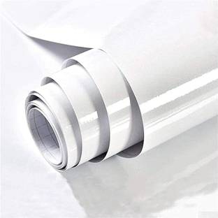 अमेज़िया White Marble Aluminum Foil Kitchen Stickers Oil-Proof 200 x 60 cm