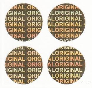 Sticker Daddy Hologram Stickers-Original Round Shape Golden Sticker, (13mm Round,2000 Pcs)