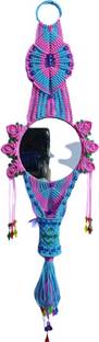basu Macrame wall hanging Mirror