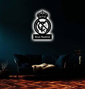 Thehpcreation Real Madrid Wall Decorative Led Logo Backlight With Remote Control