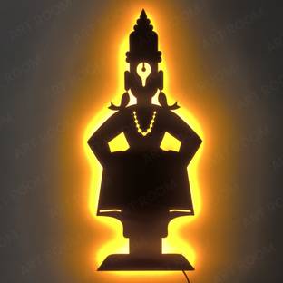 Artrooms Lord Vitthal With Light Metal Wall Art - Wall Decoration | Wall Hanging