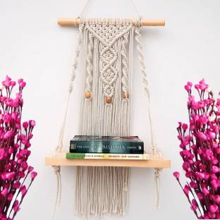 Urooz Macrame Wall Hanging Shelf
