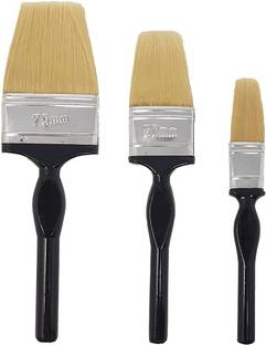 BloomTip Wall Paint Brushes Synthetic Hair (Pack of 3pcs) Synthetic Wall Paint Brush