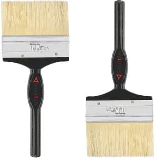 Spartan Paint Brush set of 2 ( 100 MM) Mnspro Natural Wall Paint Brush
