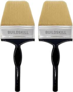 BUILDSKILL 2 Pcs Paint Brush Set | 4" size | Soft Bristle | Durable & Smooth Finish | Synthetic Wall Paint Brush