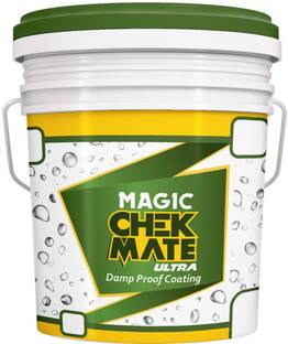 Magic Paints Magic CHEKMATE Damp Proof Coating Waterproofing Solution for Homes, Terraces. White Solvent Wall Paint