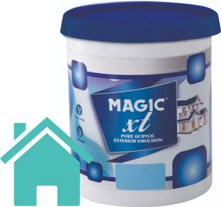 Magic Paints XT-Pure Acrylic Exterior Emulsion | Long-Lasting Protection & Superior Finish |Crack Resistant|Anti Fungus Anti Algal| Economical Exterior Paint VALLEY GREEN Emulsion Wall Paint